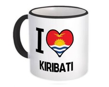 Gift Mug : I Love Kiribati Flag Heart Country Crest Kittitian Expat