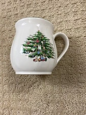 R.H. Macy & Co.The Cellar Ivory Holly Christmas Porcelain Cup and Saucer