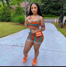 Womens 2 Piece Shorts Set