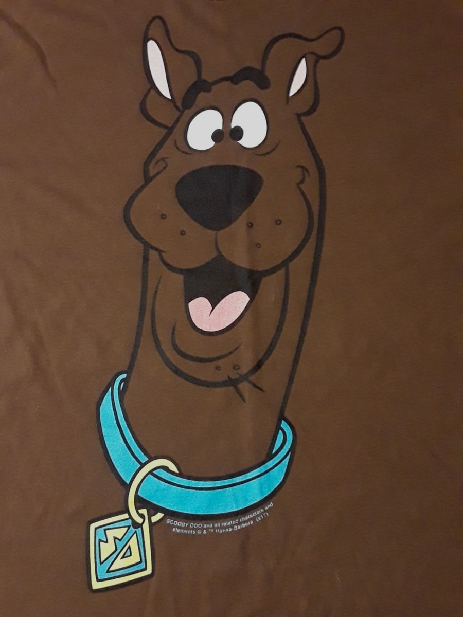 Scooby Doo Face Graphic T-Shirt For Men – Brown Crew Neck Cotton Tee
