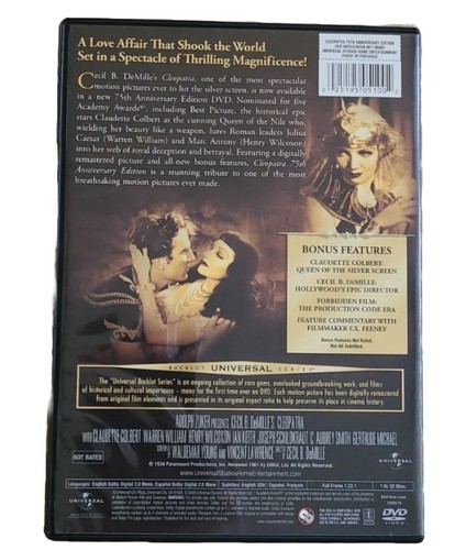Cleopatra (DVD, Vintage Art Series Edition, 2017, With Slipcover) - Picture 5 of 5