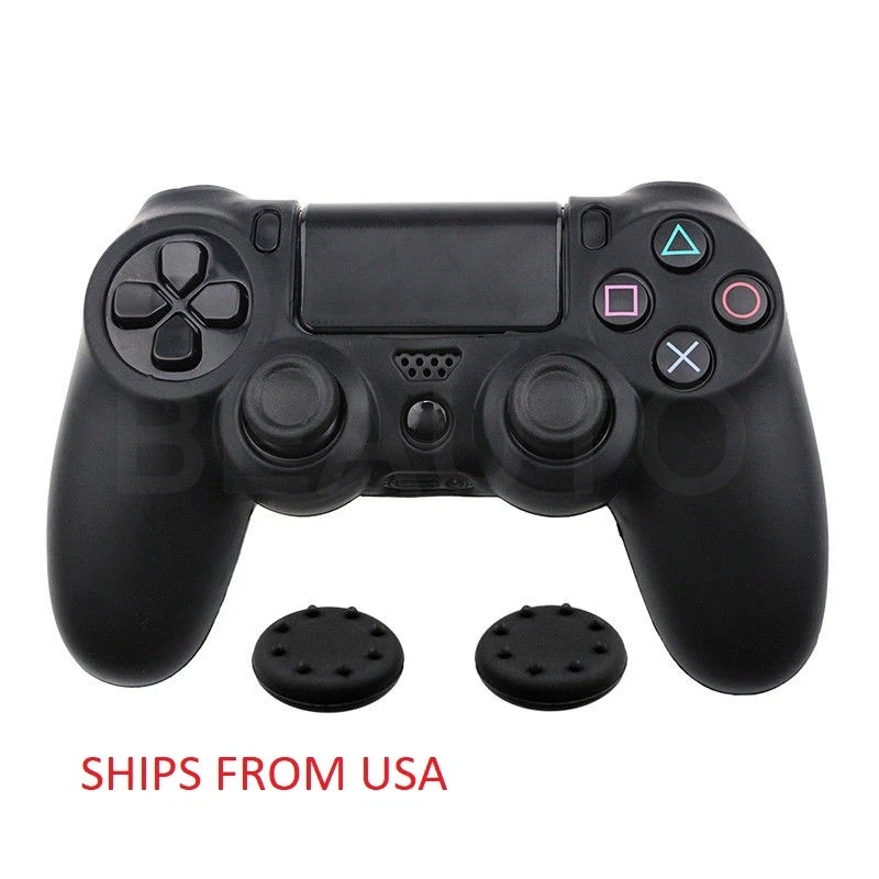 Silicone Rubber Skin Grip Cover Case for PlayStation 4 PS4