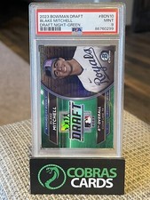 Blake Mitchell 2023 Bowman Chrome Draft Draft Night #BDN10 Green Ref #/99 PSA 9