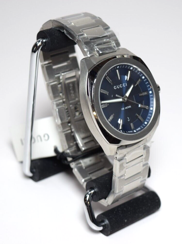 New Gucci GG2570 Dark Blue Dial Stainless Steel Watch YA142303 - Picture 8 of 16