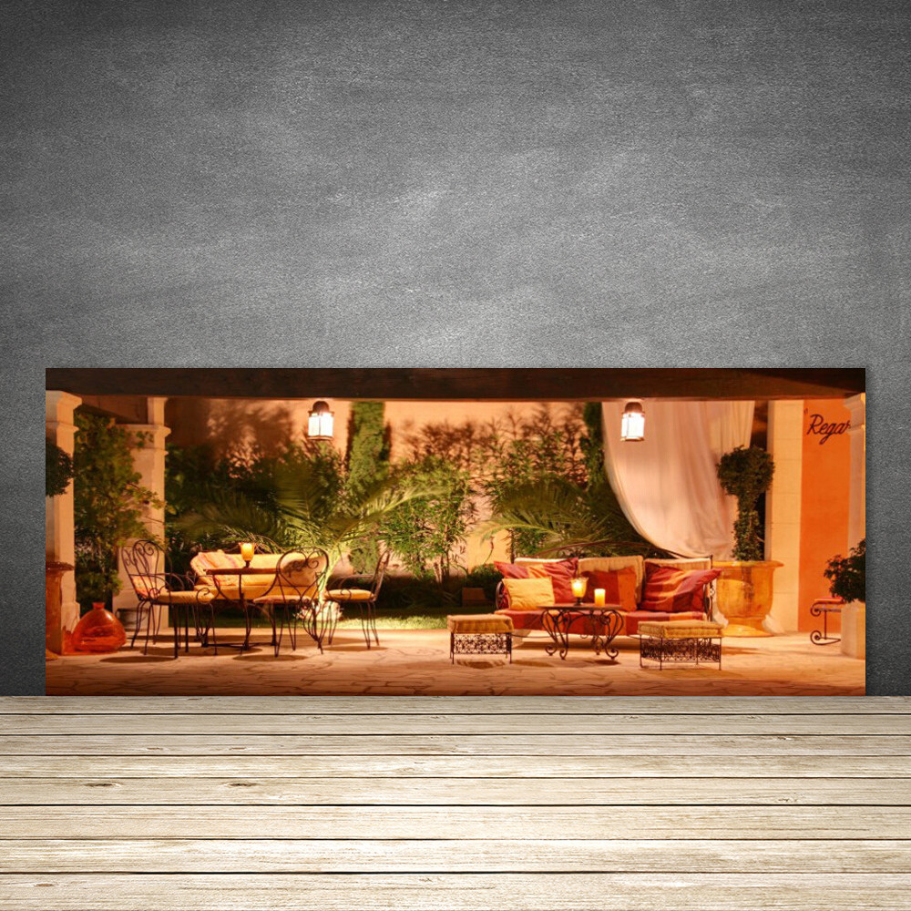 Crédence de cuisine en verre trempé haut de gamme 125x50 pour comptoir et restaurant