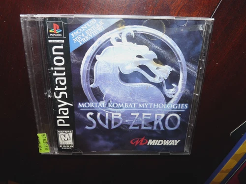 Mortal Kombat Mythologies: Sub Zero PS1 CIB W/ Reg Card Tested no back artwork