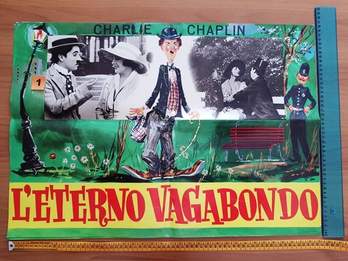 FOTOBUSTA LOBBY CARD L'ETERNO VAGABONDO CHARLIE CHAPLIN POLVERE DI STELLE SORDI - Picture 10 of 17