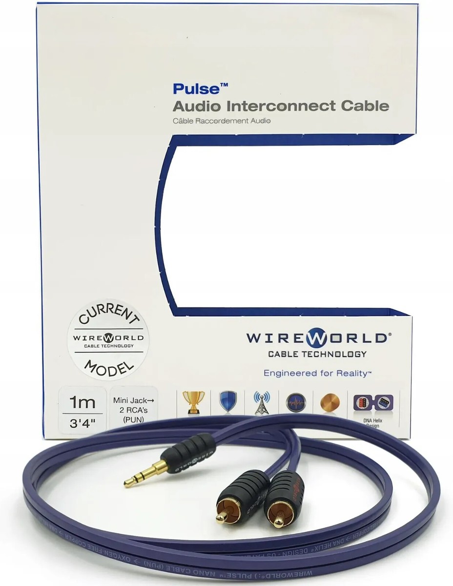 Wireworld Pulse 3.5mm Mini Jack to 2x RCA Analogue Interconnect | eBay