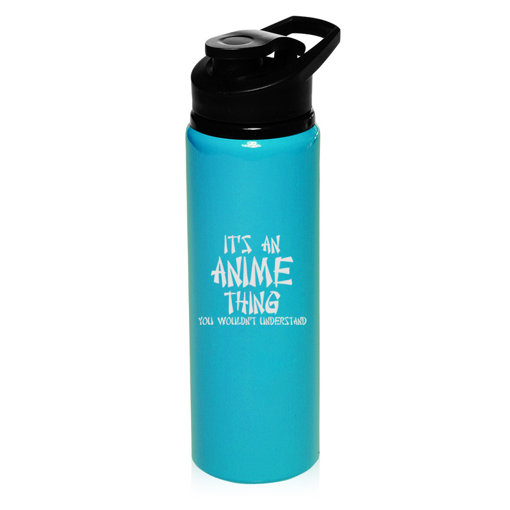 25oz Aluminum Sports Water Bottle Travel It's An Anime Thing