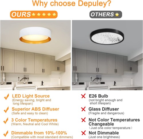 30W 15in Smart WiFi Ceiling Light APP Remote Control Dimmable Voice Control - Picture 14 of 30