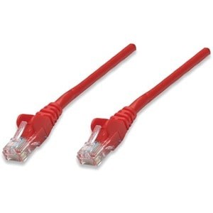 Intellinet Network Patch Cable Cat5E 0.5M Red Cca U/Utp Pvc Rj45 Gold Plated Con