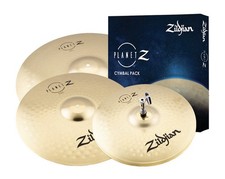 Zildjian Planet Z Brass Cymbal Pack Crash Hi-Hat Ride with Drum Sticks