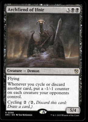 #ad x1 Archfiend of Ifnir Commander: Aetherdrift NM MTG $1.99