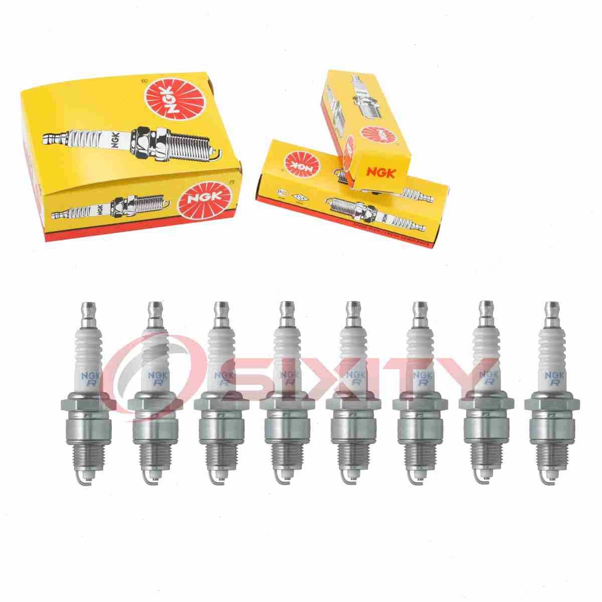 8 pcs NGK Standard Spark Plugs for 1961-1964 Buick Special 4.9L 3.5L V8 - qd