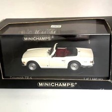 MINICHAMPS Triumph TR6 1968 1/43 Scale White Limited 1440 pcs New