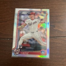 2025 Topps Chrome - DJ Herz #270 Topps Refractor (RC) nationals 