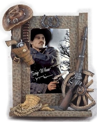 Tombstone Doc Holliday  3D Framed Art Old West Embossed Items Western Art