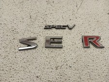 03-12 Nissan Sentra Ser Spec-v Trunk Emblems Chrome Oem 84896-zj61a