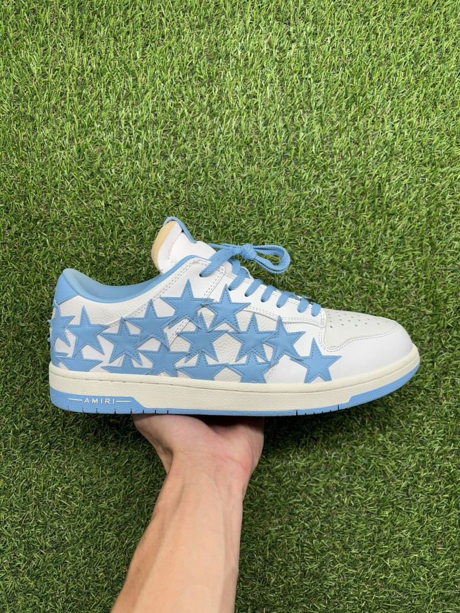 Size 46 (13US) Amiri Stars Court Low ' White, Blue ' | GREAT