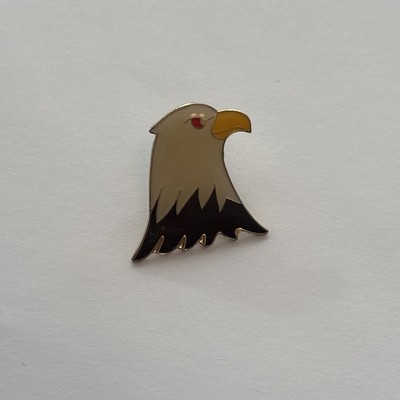 ''BALD EAGLE HEAD'' Lapel Pin Enamel