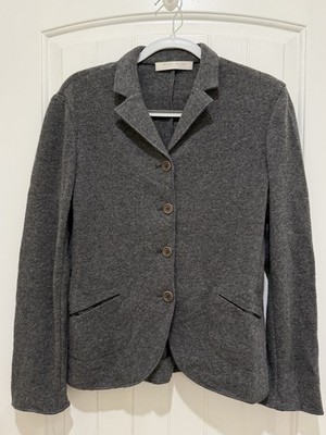 VTG Miu Miu Wool Casual Blazer Gray Sz 42 Jacket Italy Minimalist *READ!