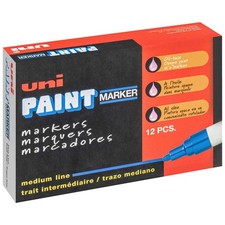 UNI-PAINT 63604 Paint Marker,Green,Capped,PK12 1JU84