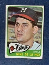 1965 Topps #182 Mike de la Hoz Milwaukee Braves VG