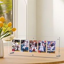 CELSOL 16" Acrylic 5-Card Display Frame for PSA Graded Trading Cards  Photos