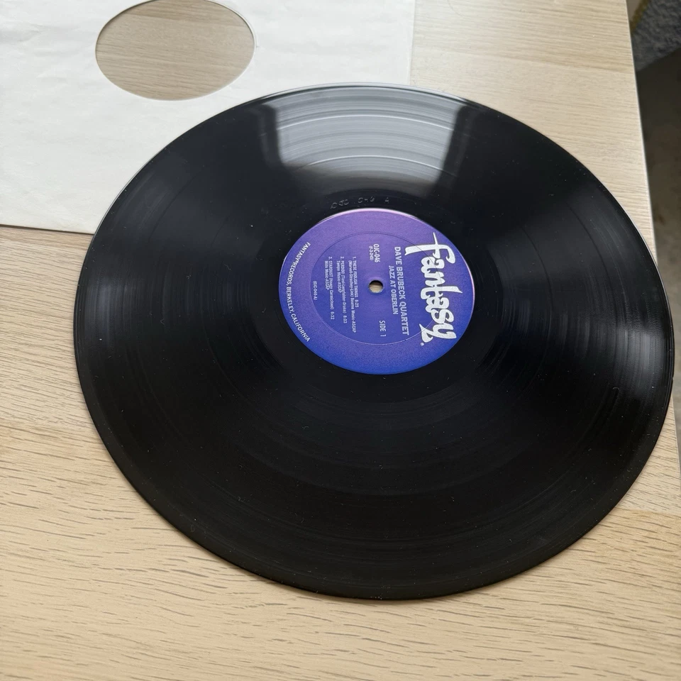 DAVE BRUBECK QUARTET Jazz At Oberlin FANTASY Mono OJC-046 1980-е Пресса США VG+ LP - Изображение 3 из 4