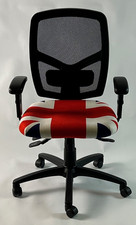 Albion Chairs Uni12A fully adjustable task chair, Union Jack fabric: ex-showroom
