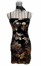 I.AM.GIA. Mini Dress Black Oriental Women’s Size S Body-con Dress