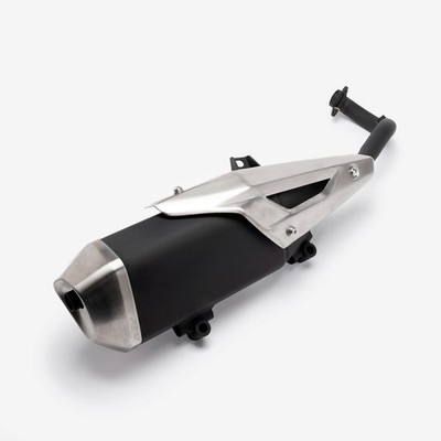 Auspuffanlage 300cc Roller schwarz für LJ300T-18-E5 Schalldämpfer Baustahl beschichtet