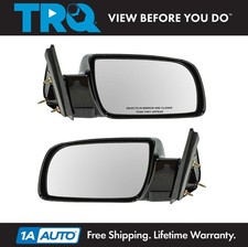 Trq Manual Black Side Mirrors Left Lh Right Rh Pair Set Of 2 For Pickup Truck