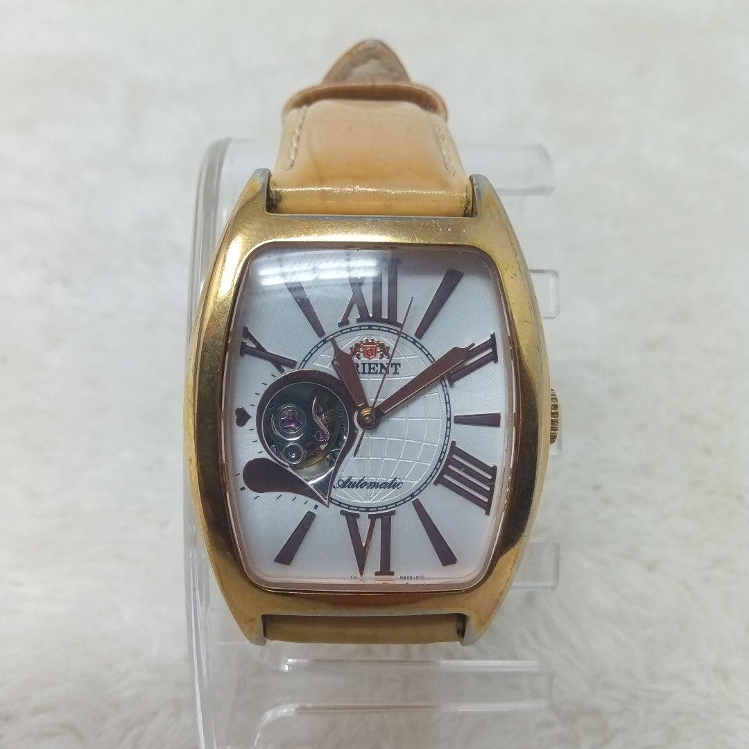 ORIENT Automatic Watch Open Heart Design Gold Cas… - image 1