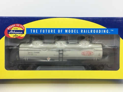 HO Athearn RTR 74467 DuPont triple cúpula tanque coche GATX #70498 ruedas de metal | Zustand: Used