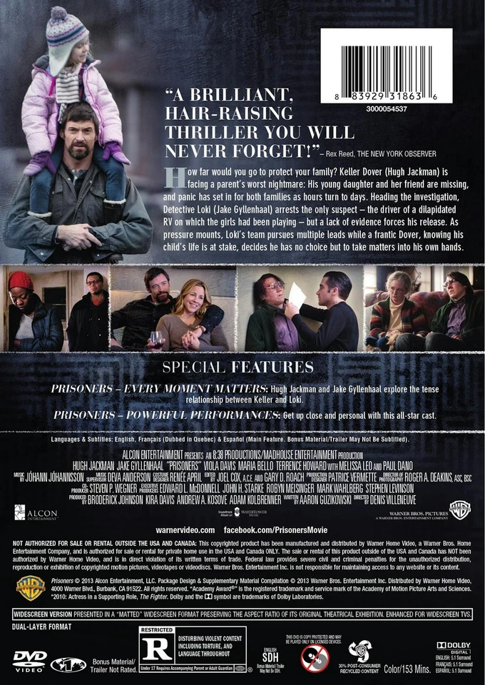 Заключенные DVD Хью Джекман новый - Изображение 4 из 4