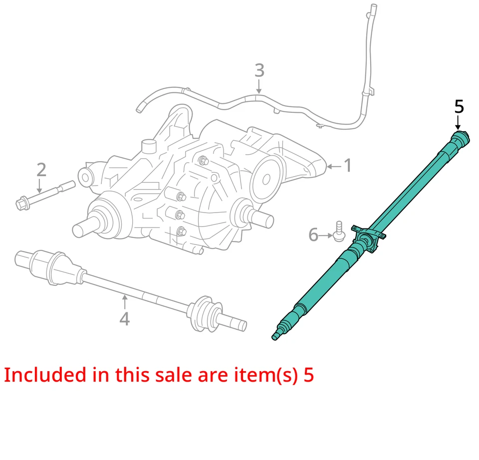 Rear Drive Shaft 4WD Fits 17-22 COMPASS 826236 - Изображение 2 из 4