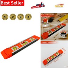 Spirit Level Magnetic 230mm - Heavy-Duty, 3 Bubble Vials for Precision &ndash; Hori...