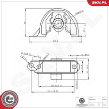 Support moteur Honda CRX