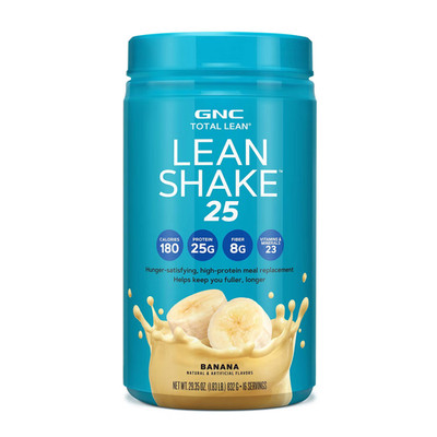 2 Pack, GNC Total Lean Lean Shake 25 - Banana (16 Servings)