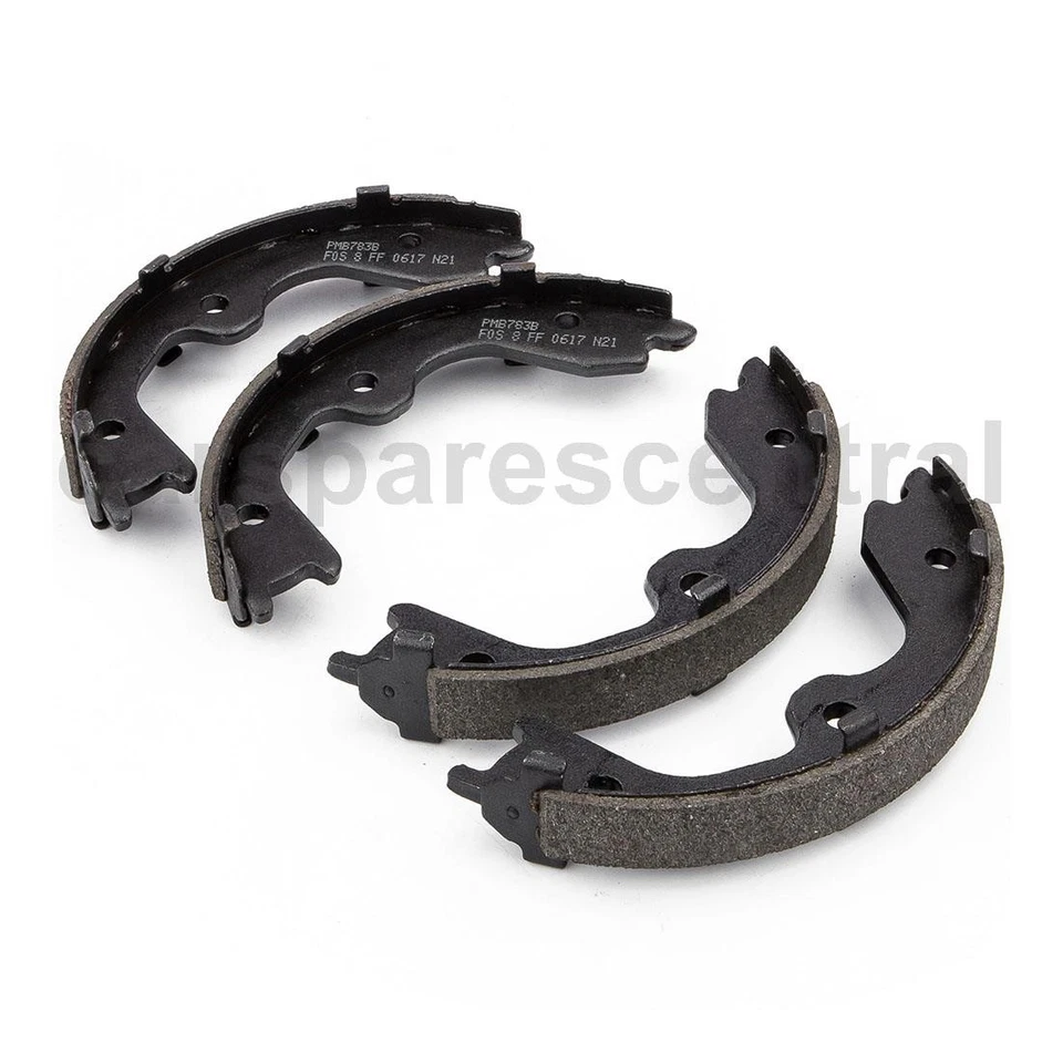 Zapata de freno de estacionamiento semimetálica trasera compatible con Infiniti Ex35 2008 2009 2010 2011 Foto 2 de 3