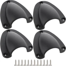 4-Pack 3" Marine Wire Cable Clamshell Vent Cover with Screws Nylon