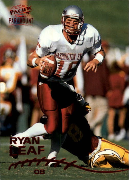 1998 Paramount Red #222 Ryan Leaf RC Rookie Card