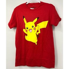 Pokemon Pikachu Kids Red Short Sleeve T-shirt Top NEW Large