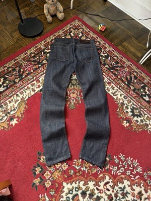 Naked & Famous Jeans Mens 31 Weird Guy Japanese Dark Indigo Organic Cotton
