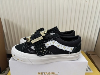 VANS LX Old Skool 36 MGS Sneaker Low Top Schnürung Schwarz/Weiß/Gold EU 36