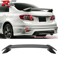 Fit 09-13 Toyota Corolla Sportivo Trunk Spoiler Wing Lip Gloss Black Abs