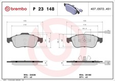 BREMBO BREMSBELÄGE passend für ALFA ROMEO GIULIETTA 940