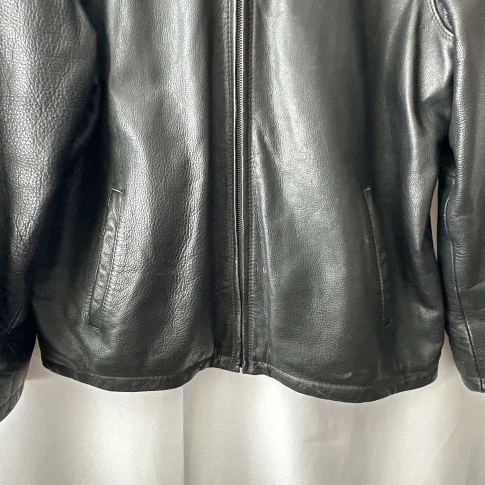 Chaqueta de cuero marrón oscuro Columbia Sportswear para hombre XLT Foto 2 de 4