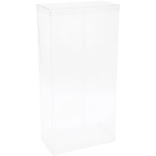 DollSafe Deluxe Clear Folding Display Case for 17-18 inch Dolls, 9.5" x 5" x 19"